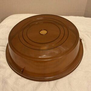 Microwave Safe  Food Plastic Lid Cover Splatter 121/4”D Used Once!!!